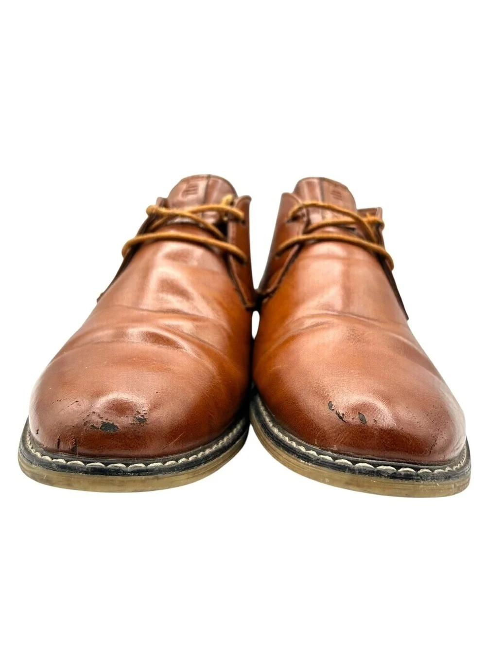 London Fog Collection Men's Brown LFM Blackburn Chukka Dress Boots Size 10.5M